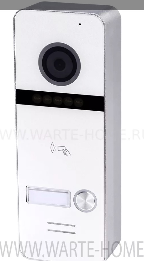Вызывная панель видеодомофона WARTE-DP-04PR MHD белый "АРКО" (AHD 2Mp, 1,3Mp, PAL, 148°) с MIFARE