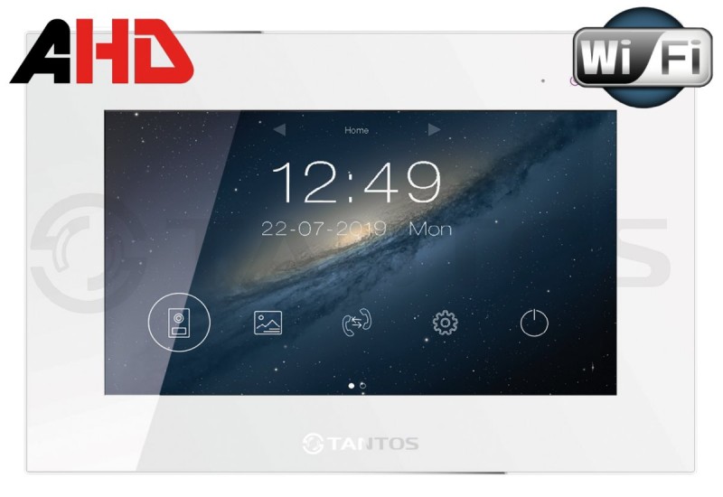 Tantos Монитор Marilyn HD Wi-Fi, 7 дюймов с сенсорным экраном, с поддержкой Full HD 1080p, CVBS