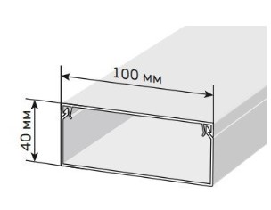 Короб 100х40 ЭЛЕКОР (CKK10-100-040-1-K01)