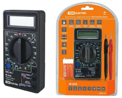 Мультиметр М-838 цифровой,серия МастерЭлектрик TDM 1005-0003