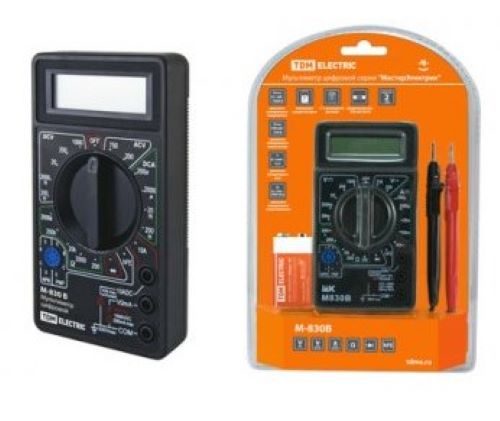 Мультиметр М-830В цифровой,серия МастерЭлектрик TDM 1005-0001