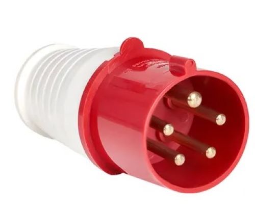 Вилка 025 3Р+РЕ+N 32А 380В IP44 TDM 0601-0006