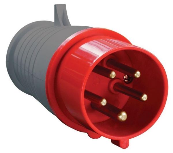 Вилка эл. каб. 16А 3P+PE+N 380В IP44 ССИ-015 IEK PSR02-016-5