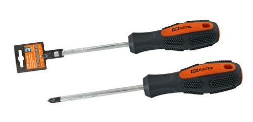 Отвертка крестовая Ph0x75 мм двухкомпонентная, CR-V, серия "Алмаз" TDM 1006-1101