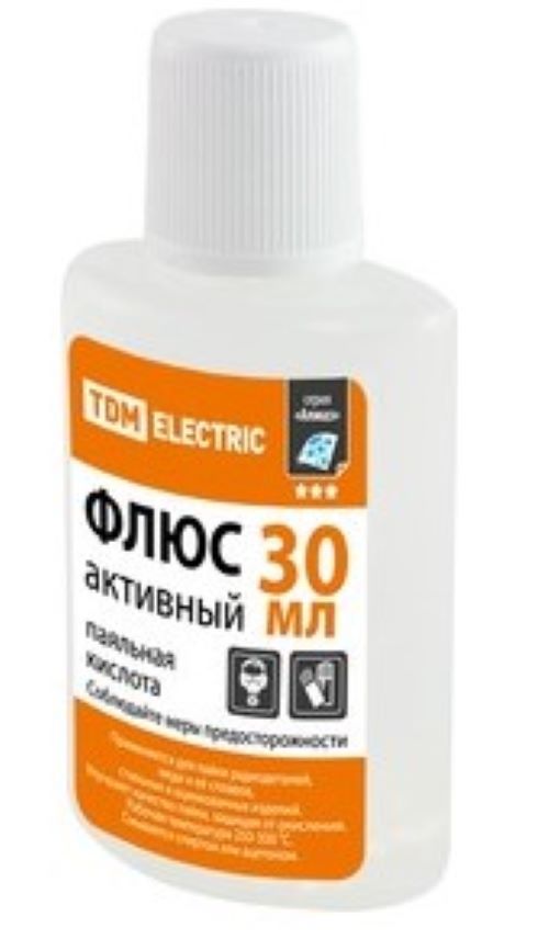 Флюс активный ПК, паяльная кислота, 30 мл “Алмаз” TDM 1025-0371