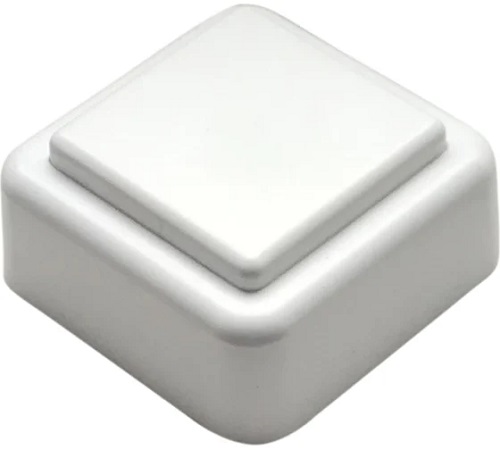 Кнопка звонка (выключатель для бытовых электрических звонков) Тритон ВЗ1-01 бел