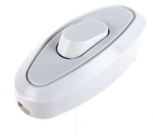 Выключатель на шнур (бра) 6А 250В,белый TDM 1806-0021