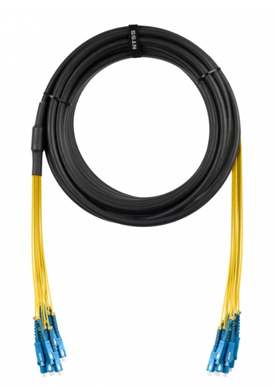 Сборка кабельная NTSS 2ов, SC/UPC-SC/UPC 9/125мкм, длина 200м, вывод 0.4м, буфер 3мм