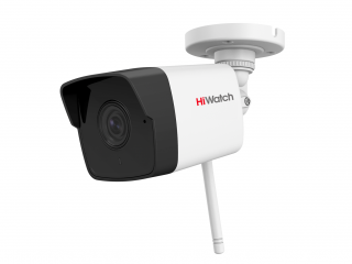 С/П HiWatch DS-I250W(B) 2Мп цилиндрическая IP-видеокамера с EXIR-подсветкой до 30 м, Wi-Fi и микр
