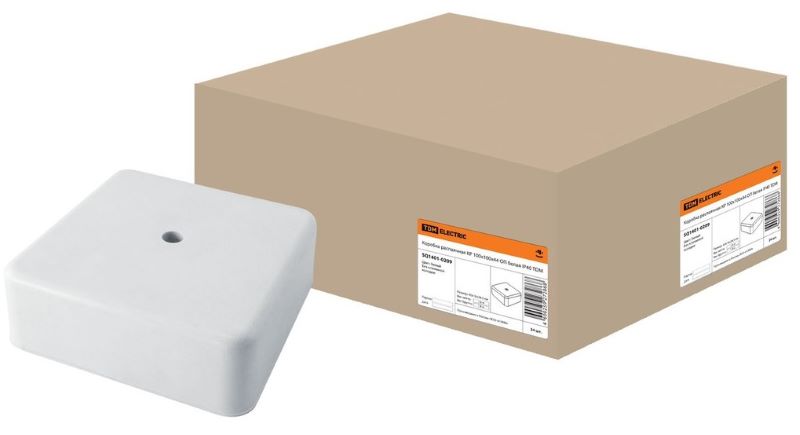 Коробка КР 100х100х44 ОП белая, IP40 (SQ1401-0209)