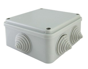 Коробка ОП 100х100х50мм, крышка на винтах, IP55, 6 вх. (SQ1401-1234)
