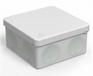 Коробка распределительная 60-0300 для прямого монтажа двухкомпонентная безгалогенная (HF) 100х100х50