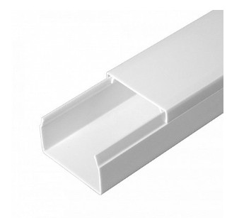 Короб 40х25 (Промрукав) (PR.0540251) Кабель-канал с двойным замком белый