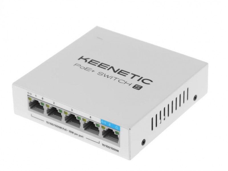 Коммутатор Keenetic KN-4610 (L2) 5х1Гбит/с 4PoE+ 60W