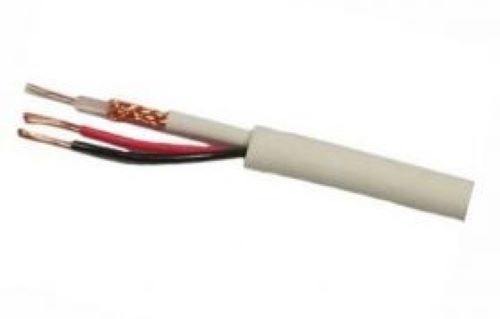 Кабель комбинированный RG59 CU+2х0.75 мм2, внутренний, белый (бухта 200м) Eletec (04-120)