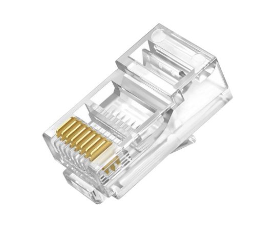 Разъем RJ-45 St-RJ4502 PRO прозрачный, коннектор 8p-8c