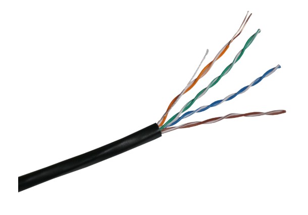 Кабель витая пара UTP outdoor 4x2x0,5 CAT 5E CU PE ВНЕШНИЙ (МЕДНЫЙ)