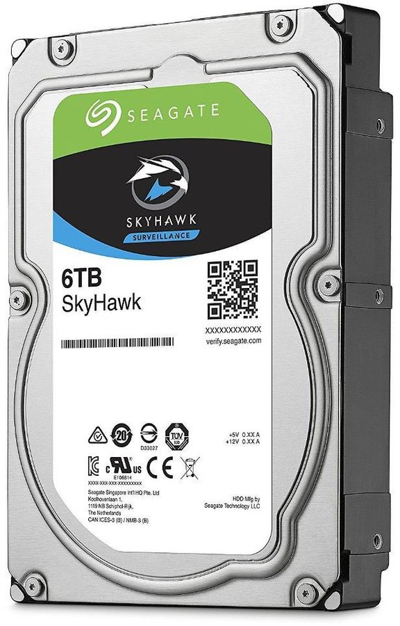Жесткий диск SEAGATE Skyhawk ST6000VX001, 6Тб, HDD, SATA 111, 3.5"