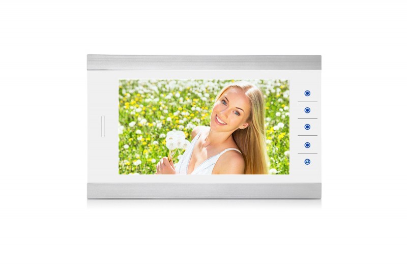 J2000-DF-АРИСТОКРАТ 10" AHD (белый) Цветной hands-free 10" видеодомофон с экраном HD (1024х600) с му