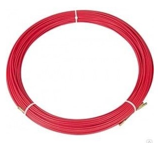 Протяжка кабельная REXANT (мини УЗК в бухте), стеклопруток, d=3,5 мм 30 м, красная (47-1030)