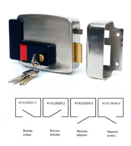 AT-EL101GF.1 (внутренний правый) Замок электромеханический накладной