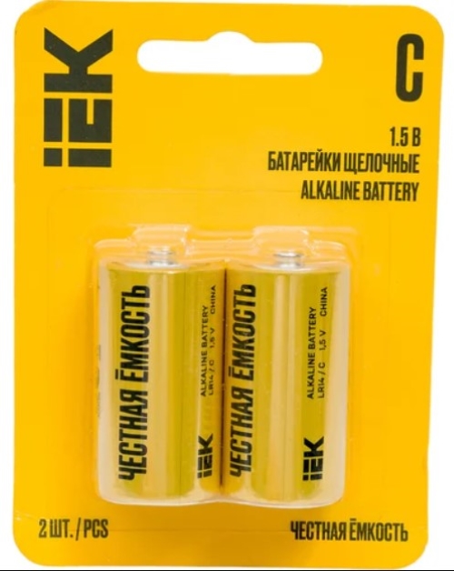 Элемент питания LR14/C (блист.2шт) IEK ABT-LR14-OP-L02
