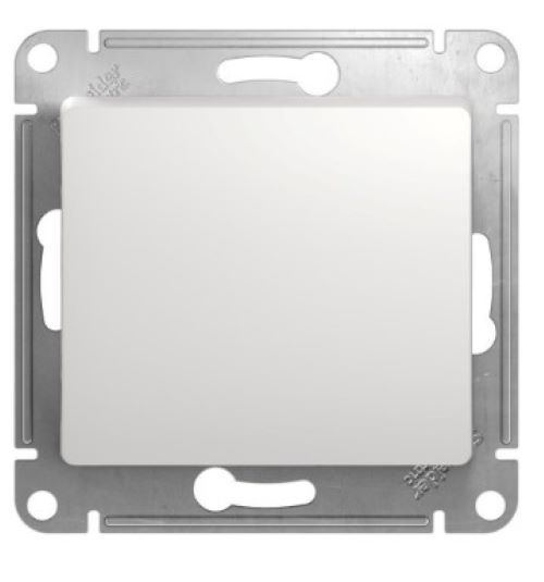 Glossa выключатель 1-клавишный, скрытой установки, механизм, белый (GSL000111)