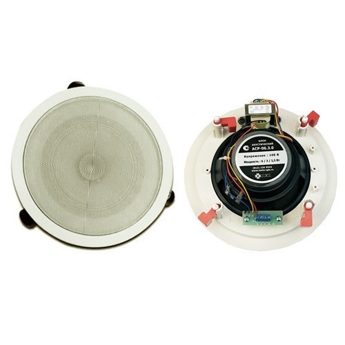 Громкоговоритель потолочный АСР-06.3.0-100В