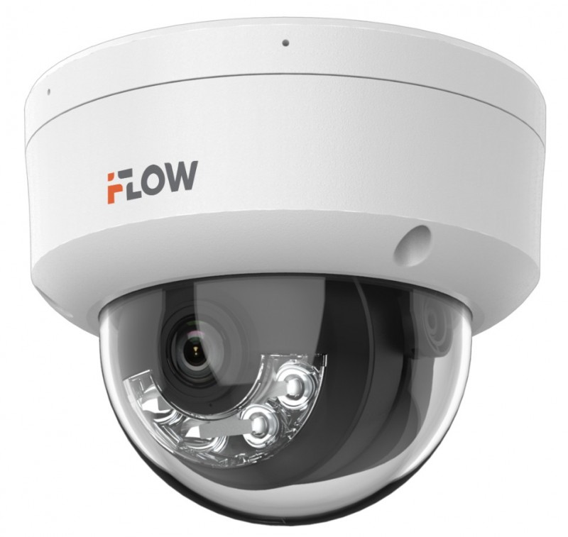 IP видеокамера купольная F-IC-1482CM(2.8mm), Eco, 8Мп уличная с гибридной Smart-подсветкой, мик