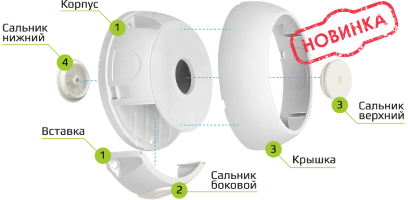 Монтажная коробка KadrON JB2-100W. 129x47,5 мм, IP65, -50°C до +80°С