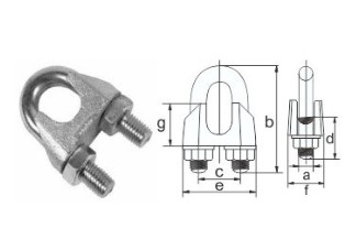 Зажим 5 мм DIN741 для троса