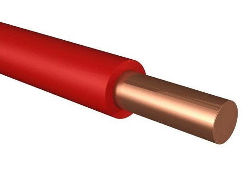 Провод установочный ПВ-1 6 (ПуВ 1х6) ГОСТ красный