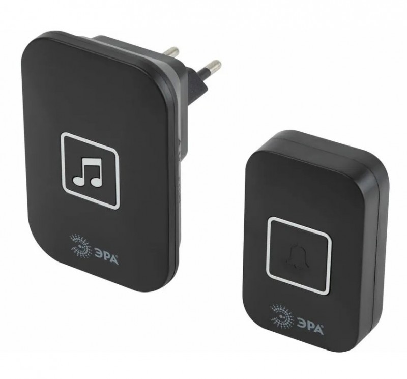 Звонок беспроводной С97 60 мелодий черн. Эра Б0054086