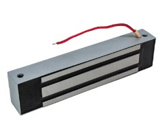 ML-180K с уголком(серебряный металлик) Замок электромагнитный