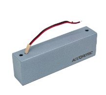 Замок электромагнитный ML-300K с уголком (серебряный металлик)