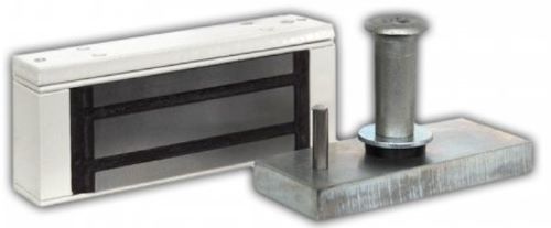 Замок электромагнитный М1-150 с планкой (серый)