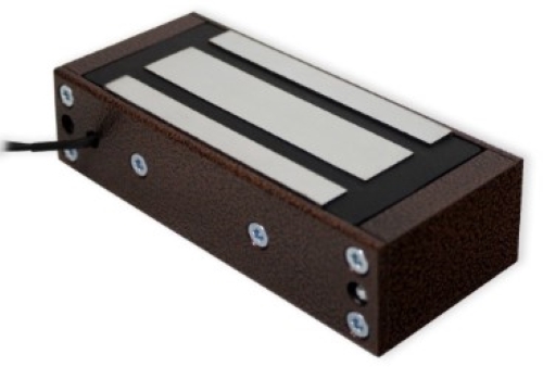 Замок электромагнитный М1-150 с планкой (медный антик)