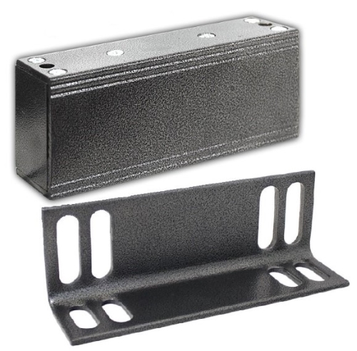 Замок электромагнитный М1-400 с уголком (серебряный антик) 400кг удержания,уголок в комплекте