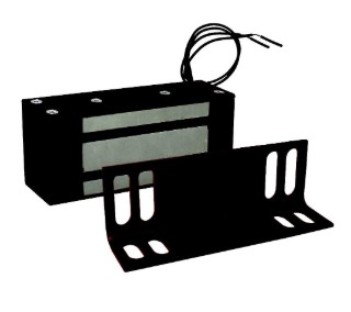 Замок электромагнитный М1-500 с уголком (черный)