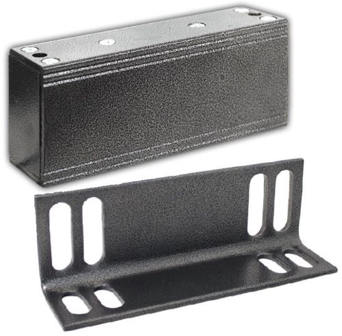 Замок электромагнитный М2-300 (серебряный антик) 300кг удержания, уголок в комплекте, доп.отсек.