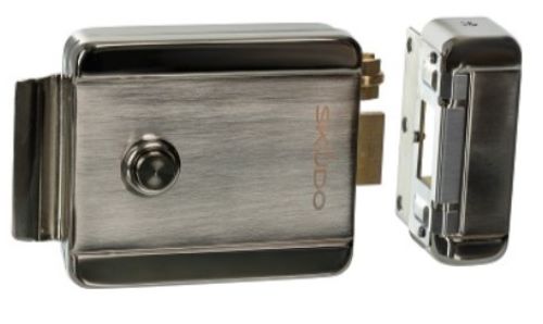 Электромеханический замок (SK-EMU-482) SK-EMU-N10-NK, накладной, корпус - никелированная сталь