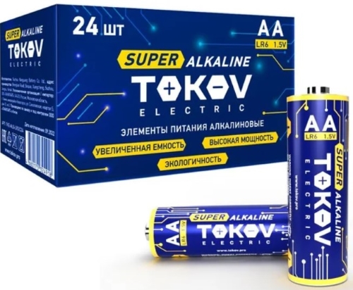 Элемент питания AA/LR6 TOKOV ELECTRIC TKE-ALS-LR6/C24