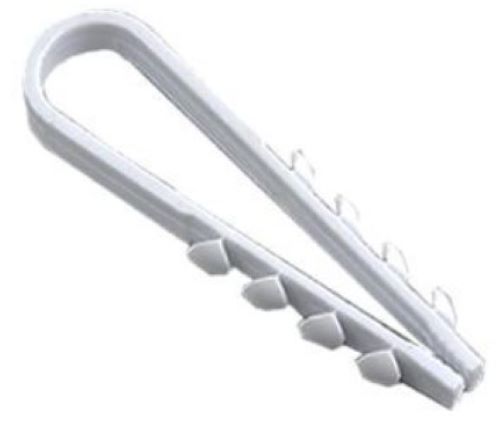 Дюбель-хомут для круглого кабеля 11-18мм бел. (уп.100шт) TKE-DH-11-18-C01