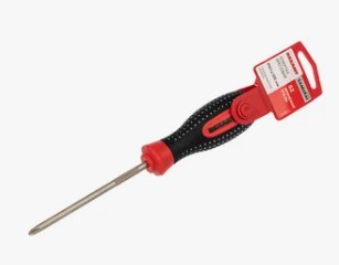 Отвертка крестовая PH 1х100мм трехкомпонентн. рукоятка сталь S2 Rexant 12-4727-1