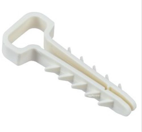 Дюбель-хомут 6х14мм для плоского кабеля нейлон белый (100шт/упак) IEK UDH14-06-14-100-K01