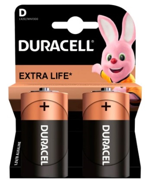 Элемент питания Duracell Basic LR20-2BL MN1300