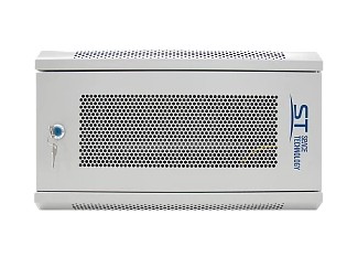 Шкаф телекоммуникационный настенный ST-NCP6U02 (СЕРЫЙ) С ПОЛКОЙ